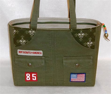 purses made from military uniforms